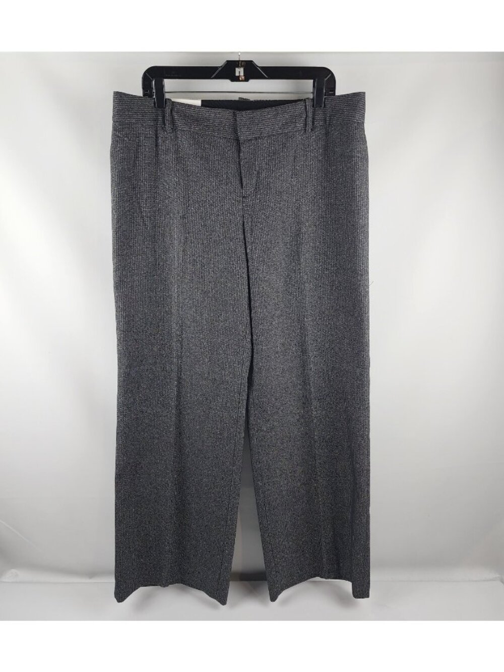 Calvin Klein Trouser Pants Womens 14x31 Favorite Fit Coupe Black White Blend NWT